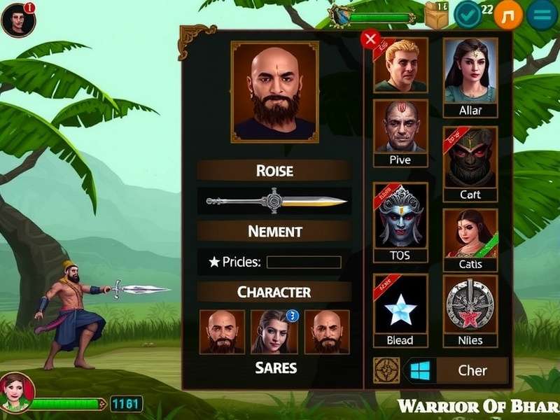 Warrior Of Bharat Character Selection